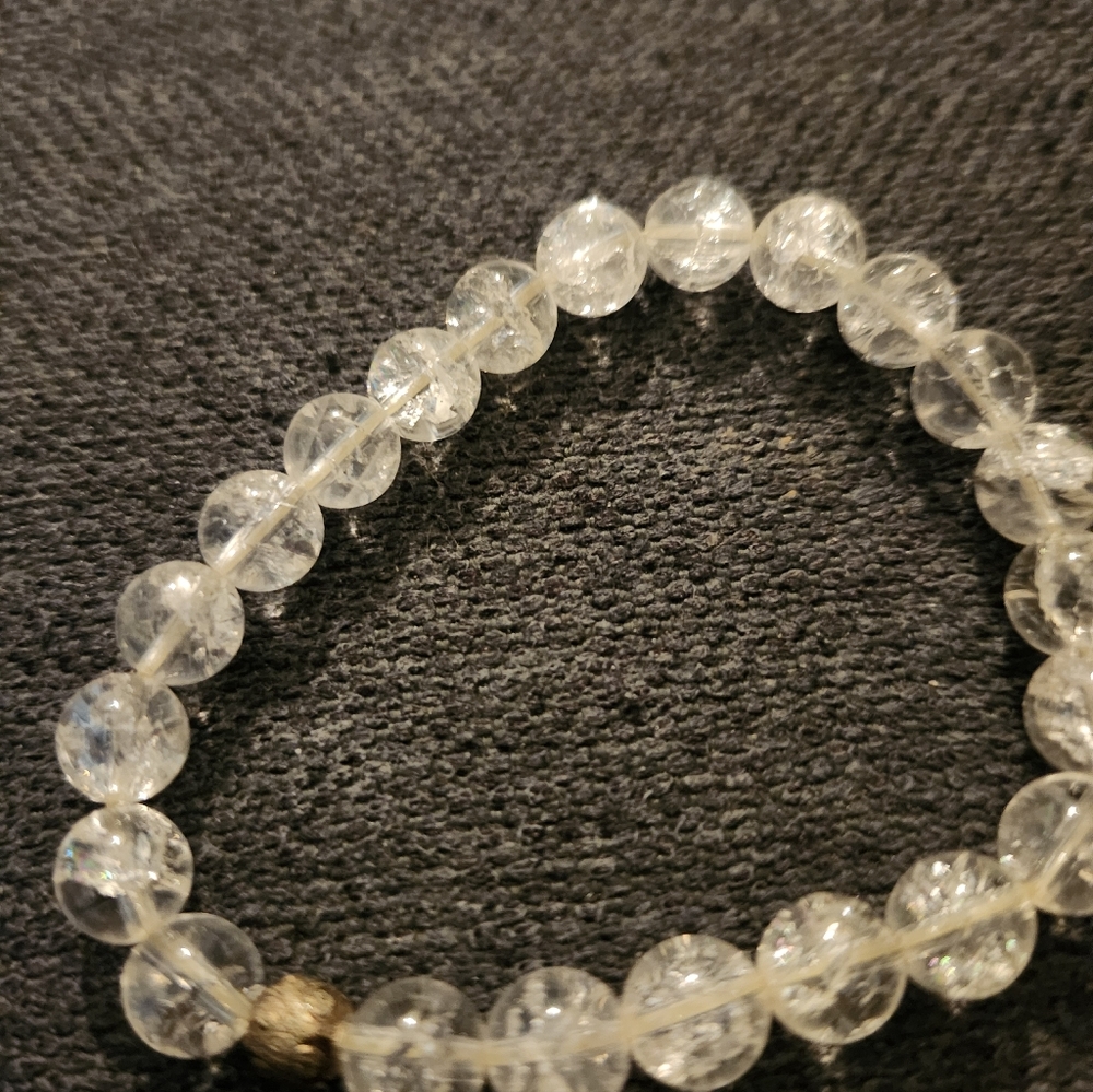 Clear Beaded Bracelet